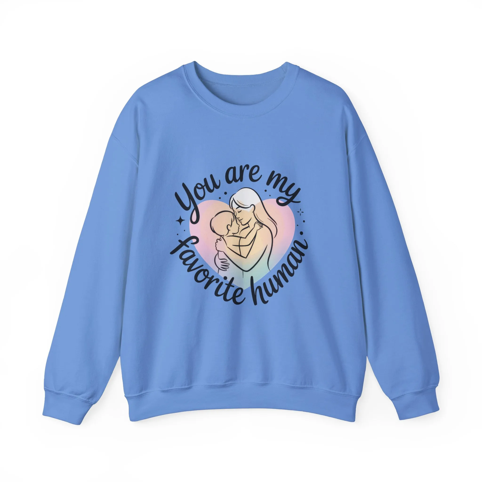 You Are My Favorite Human Mom Sweatshirt, Cute Pastel Heavy Blend Crewneck for Mothers Day, Cozy Gift for Moms, Mothers Day Gift - Image 16