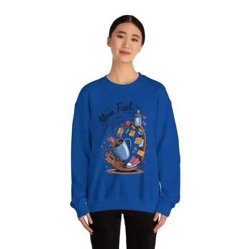 Mom Fuel Unisex Crewneck Sweatshirt, Perfect for Coffee Lovers, Gifts for Moms, Cozy Casual Wear, Funny Graphic Sweatshirt, Mother's Day - Image 46