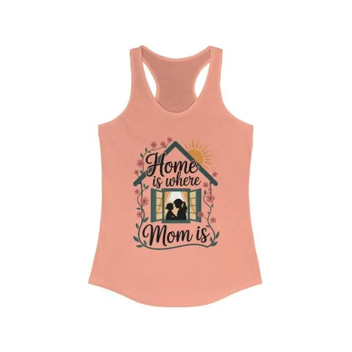 Home Is Where Mom Is Tank, Mother's Day Cotton Tank, Cute Family Gift for Mom, Sentimental Mom Gift, mother's day Gift - Image 3