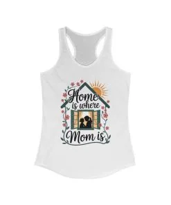 Home Is Where Mom Is Tank, Mother's Day Cotton Tank, Cute Family Gift for Mom, Sentimental Mom Gift, mother's day Gift