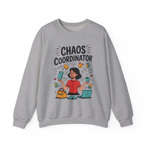 Chaos Coordinator Sweatshirt, Funny Mom Life Sweatshirt ,Gift for Busy Moms, Multitasking Mom Gift, Mom Life Sweatshirt, Mother's Day Gift - Image 13