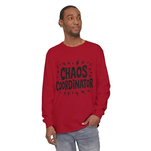 Chaos Coordinator Shirt Unisex Long Sleeve Tee, Funny Mom Life Gift, Mothers Day Shirt, Gifts for Team Leaders, Humor Apparel - Image 26