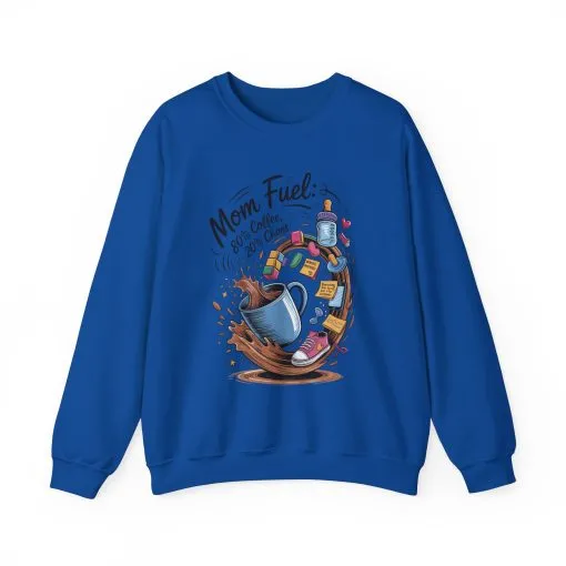 Mom Fuel Unisex Crewneck Sweatshirt, Perfect for Coffee Lovers, Gifts for Moms, Cozy Casual Wear, Funny Graphic Sweatshirt, Mother's Day - Image 44
