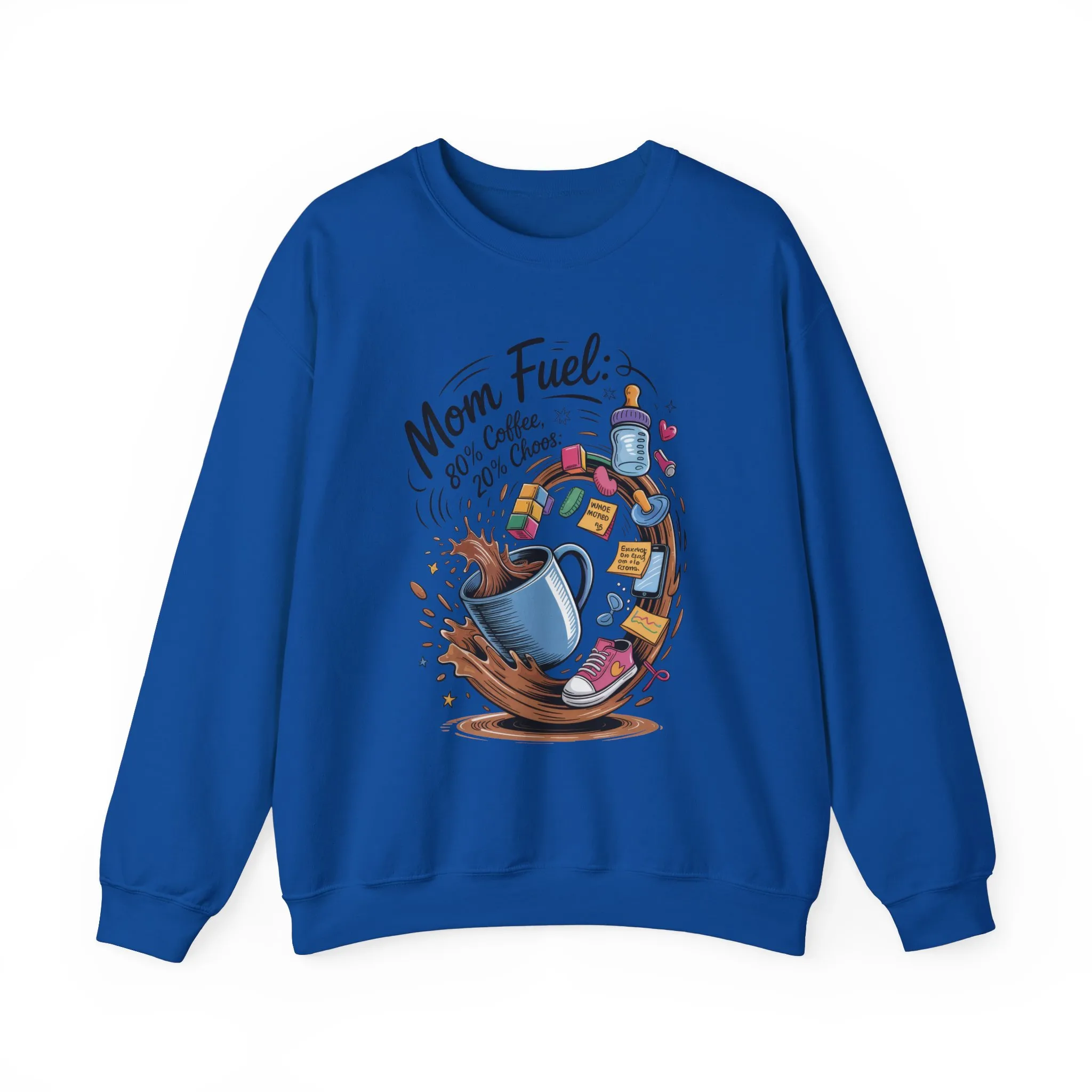 Mom Fuel Unisex Crewneck Sweatshirt, Perfect for Coffee Lovers, Gifts for Moms, Cozy Casual Wear, Funny Graphic Sweatshirt, Mother's Day - Image 44