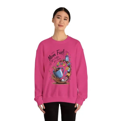 Mom Fuel Unisex Crewneck Sweatshirt, Perfect for Coffee Lovers, Gifts for Moms, Cozy Casual Wear, Funny Graphic Sweatshirt, Mother's Day - Image 34
