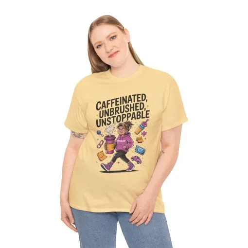 Funny Mom Life Graphic Shirt, Mother's Day Gift, Cotton Tee for Tired but Fierce Mothers, Coffee and Mom T-Shirt, mom life shirt - Image 3