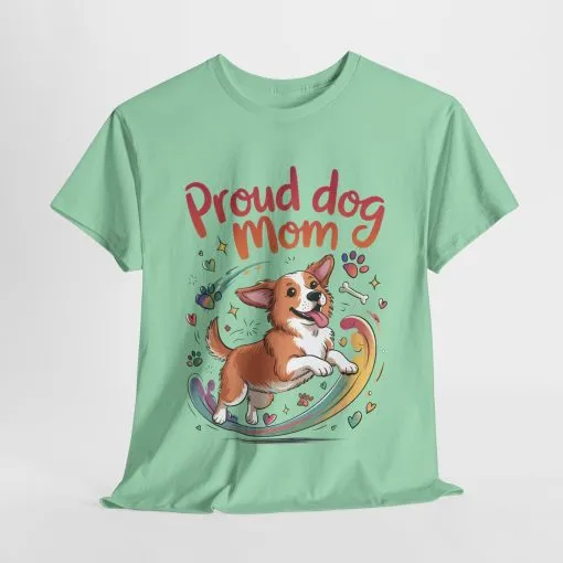 Proud Dog Mom Tee, Cute Pet Lover Shirt, Animal Lover Gift, Dog Mom T-Shirt, Funny Dog Apparel, Gift for Pet Owners, T-Shirt for Pet Moms - Image 11
