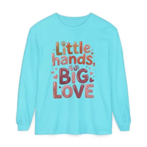 Little Hands, Big Love Long Sleeve T-Shirt, Perfect for Moms Gifts, Cute Mom Long Sleeve T-Shirt, Baby Showers Gift, mother's day Gift - Image 16