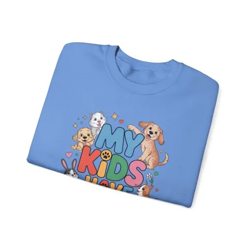 My Kids Have Paws Sweatshirt, Pet Lover Gift, Cute Animal Shirt, Cute Pet Mom Tee, Animal Parent T-Shirt, Gift for Animal Lovers - Image 18