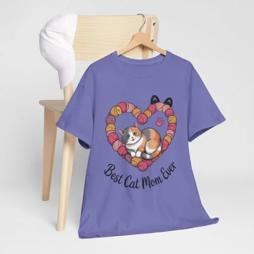Best Cat Mom Ever T-Shirt, Cat Lover Gift, Pet Mom Shirt, Funny Animal Apparel, Cute Gift for Cat Moms, Gift for Cat Lovers, Kitty Mom Shirt - Image 19