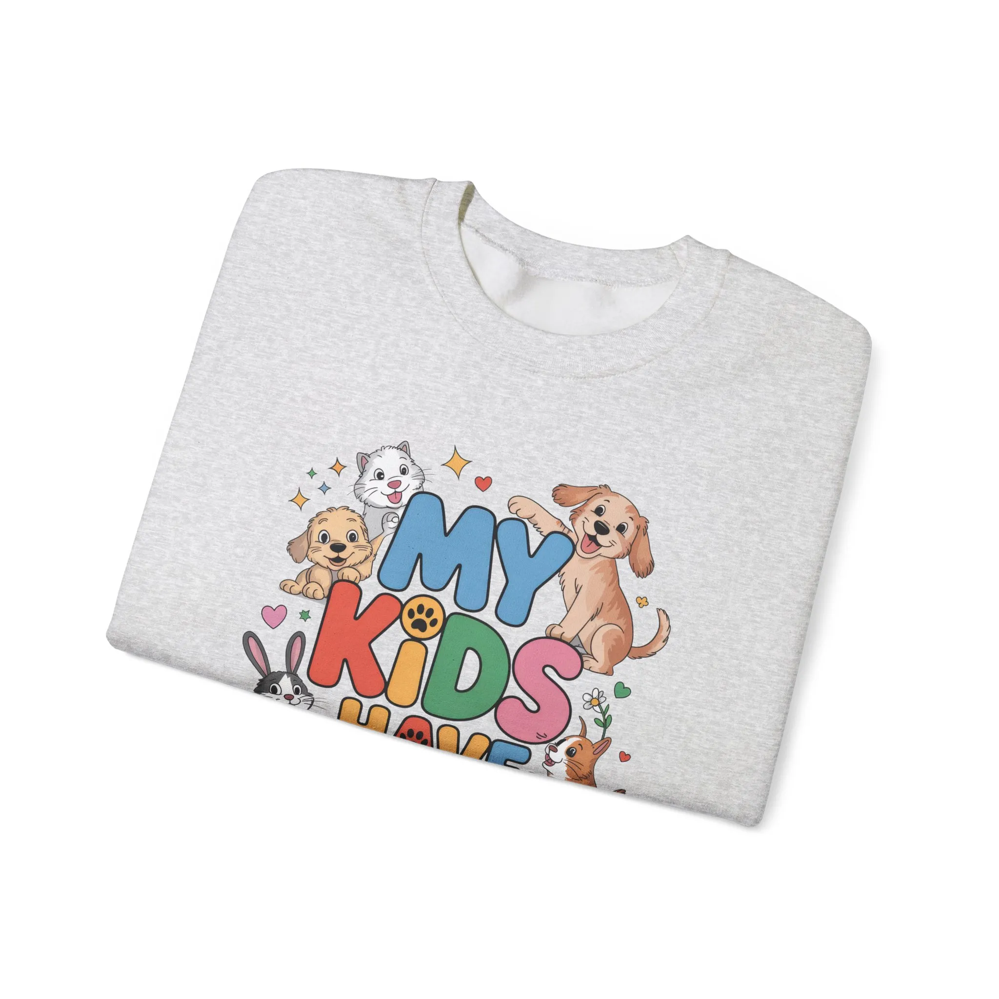 My Kids Have Paws Sweatshirt, Pet Lover Gift, Cute Animal Shirt, Cute Pet Mom Tee, Animal Parent T-Shirt, Gift for Animal Lovers - Image 3