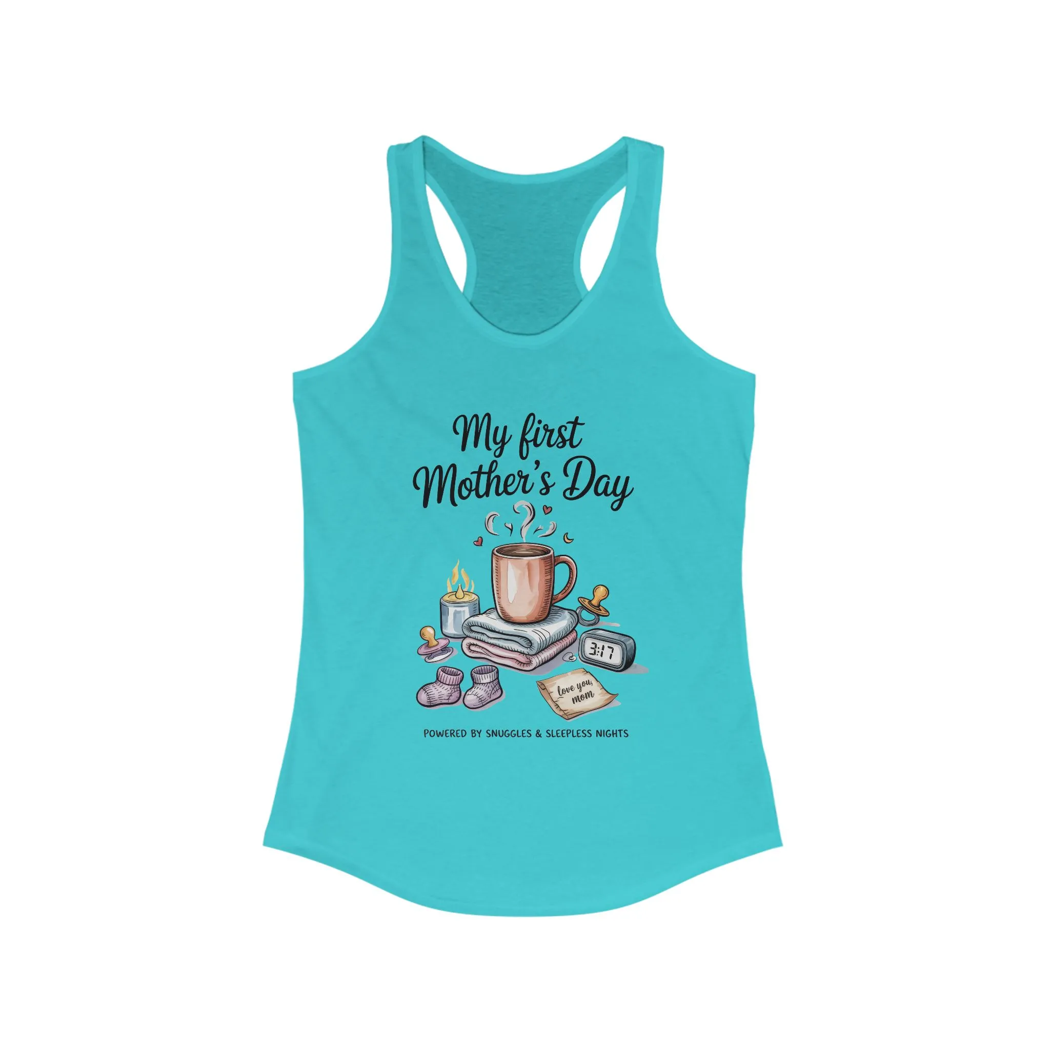 My First Mother's Day Racerback Tank, Cute Maternity Gift, Mother's Day Gift, New Mom Outfit, Baby Shower Tee, New Mom Gift Tee - Image 9
