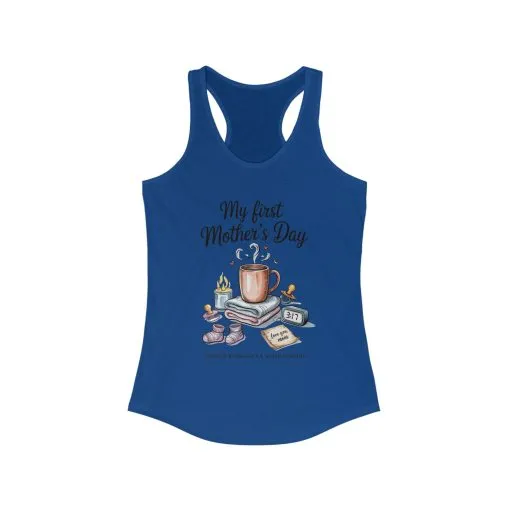 My First Mother's Day Racerback Tank, Cute Maternity Gift, Mother's Day Gift, New Mom Outfit, Baby Shower Tee, New Mom Gift Tee - Image 11