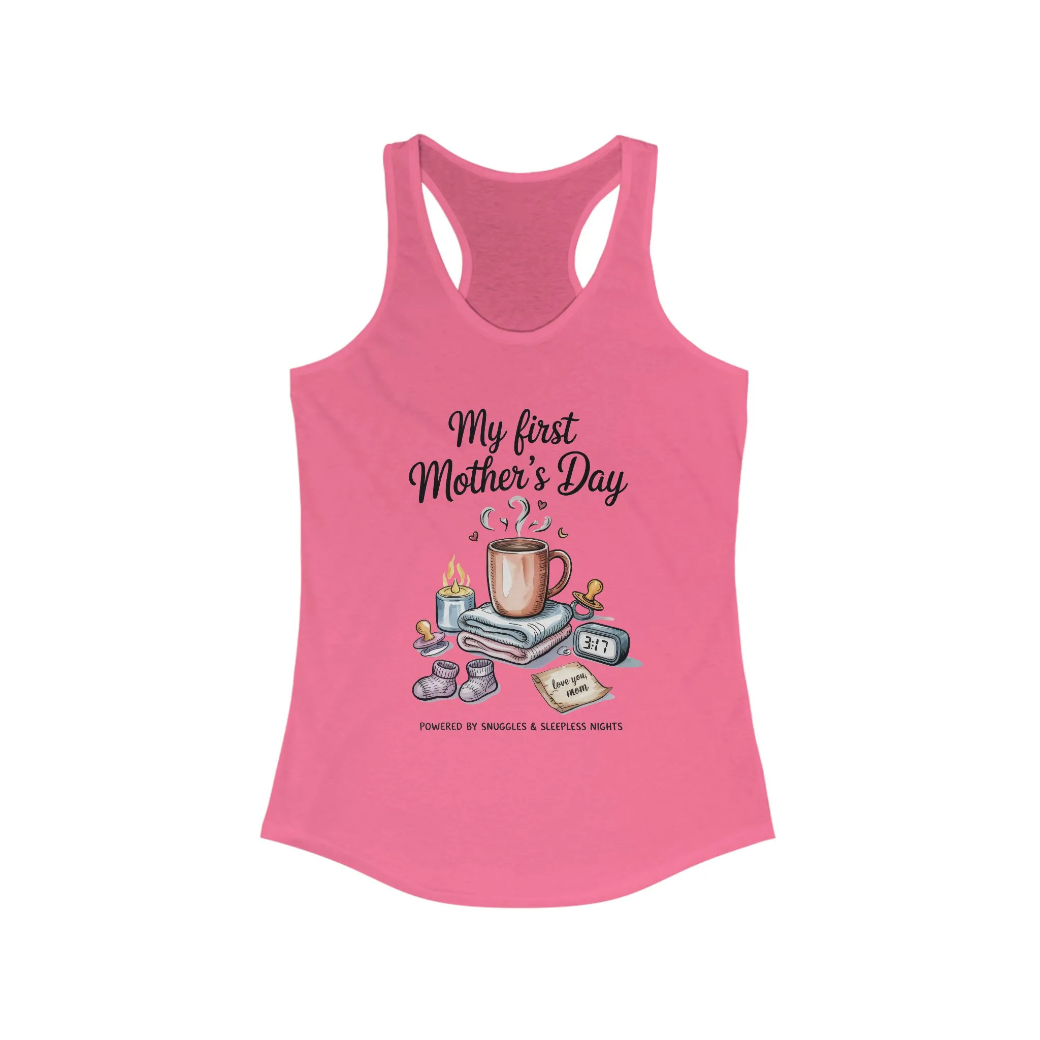 My First Mother's Day Racerback Tank, Cute Maternity Gift, Mother's Day Gift, New Mom Outfit, Baby Shower Tee, New Mom Gift Tee - Image 13