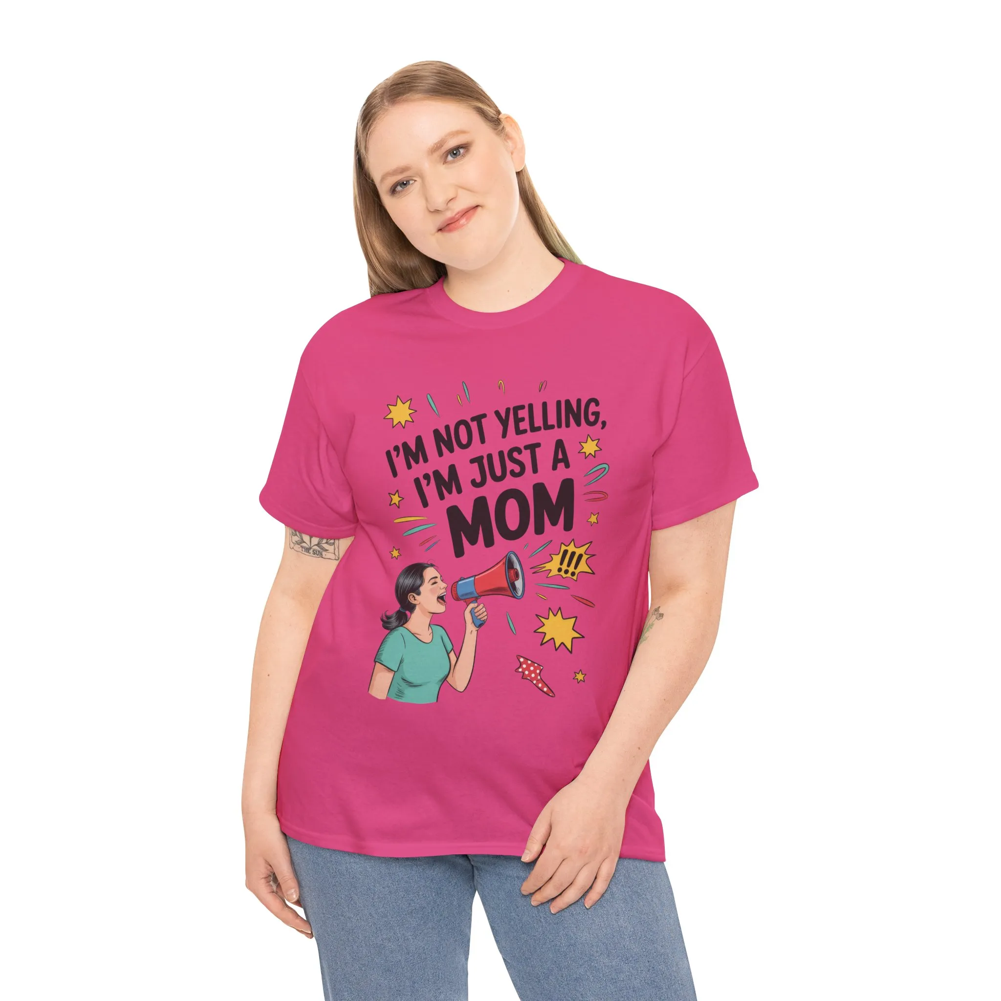 Funny Mom Shirt, I'm Not Yelling I'm Just a Mom, Mother's Day Gift, Loud Mom Life T-Shirt, Mother's Day Apparel, Family Humor Shirt - Image 35