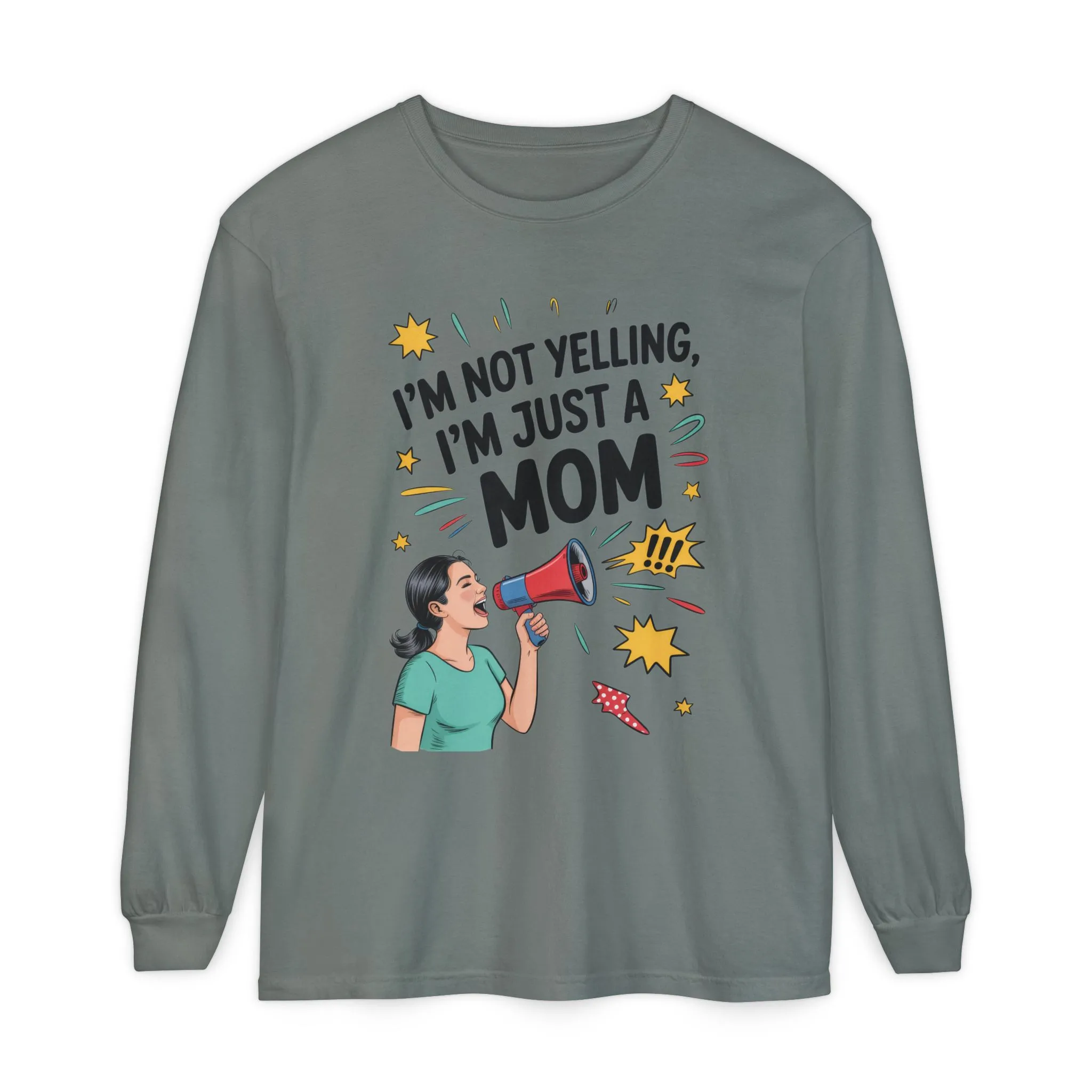 Funny Mom Long Sleeve T-Shirt, I'm Not Yelling I'm Just a Mom, Mother's Day Gift, Loud Mom Life Tank Top, Mother's Day Apparel - Image 27