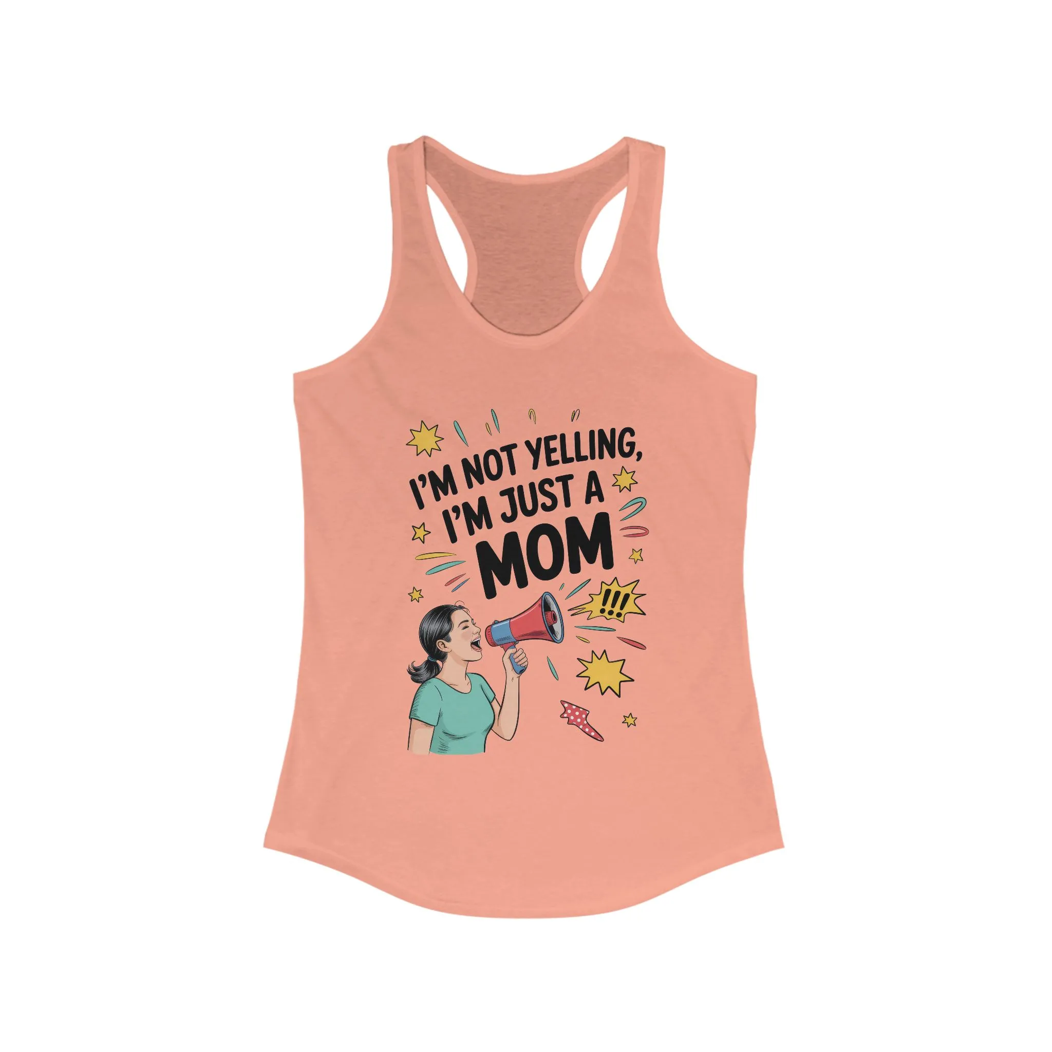 Funny Mom Tank Top, I'm Not Yelling I'm Just a Mom, Mother's Day Gift, Loud Mom Life Tank Top, Mother's Day Apparel, Family Humor Shirt - Image 3