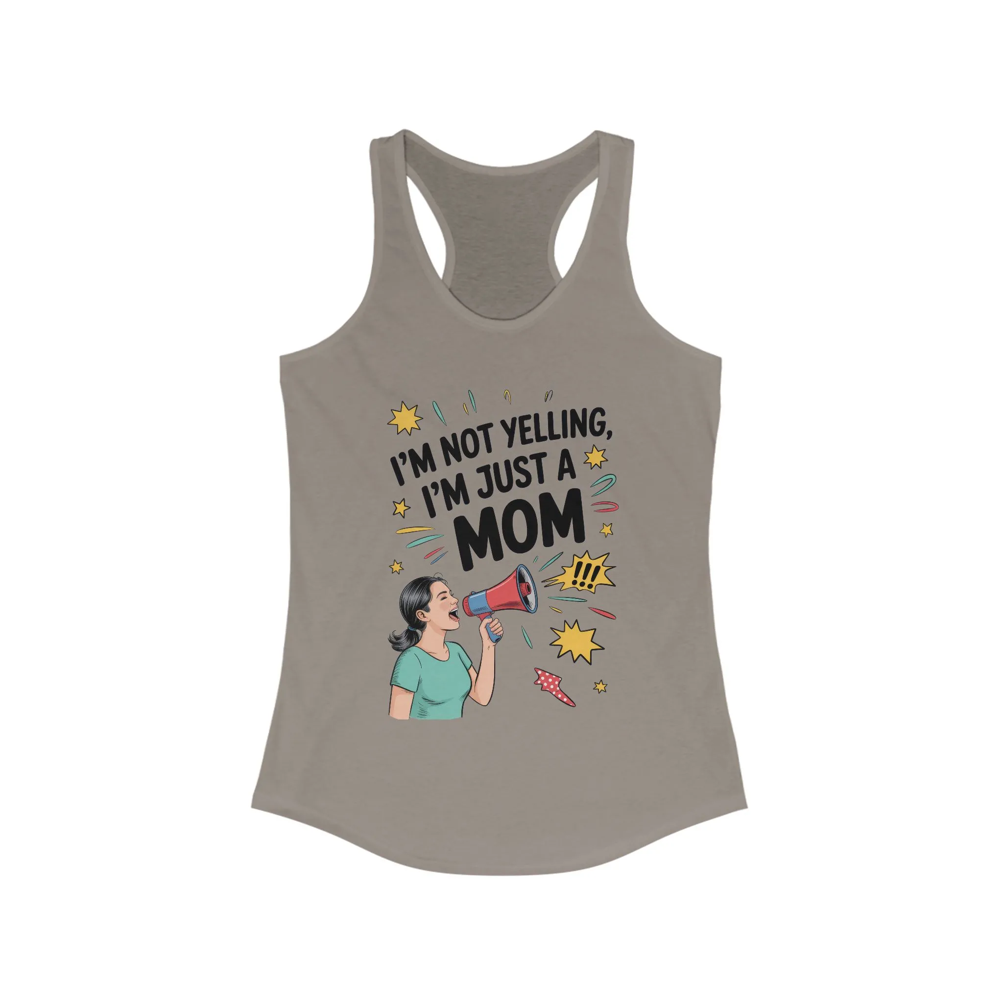 Funny Mom Tank Top, I'm Not Yelling I'm Just a Mom, Mother's Day Gift, Loud Mom Life Tank Top, Mother's Day Apparel, Family Humor Shirt - Image 7