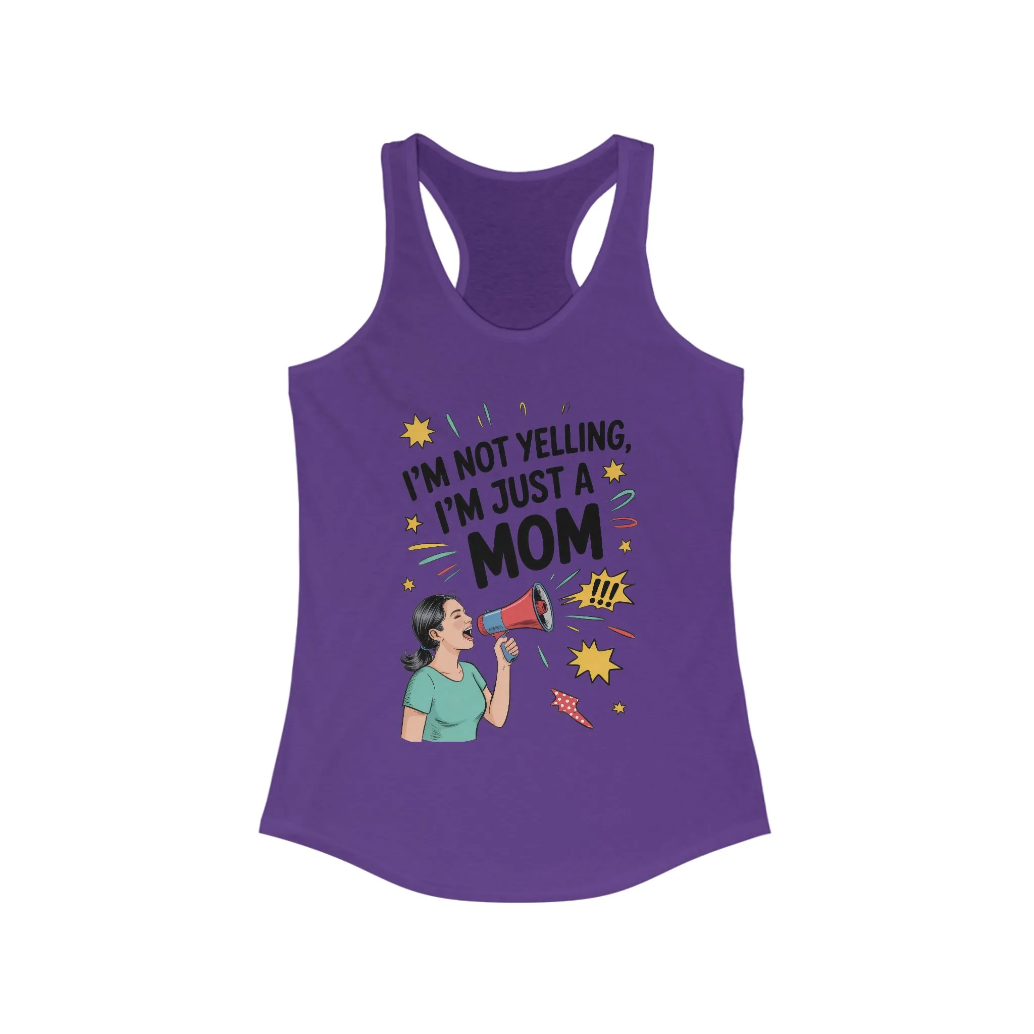 Funny Mom Tank Top, I'm Not Yelling I'm Just a Mom, Mother's Day Gift, Loud Mom Life Tank Top, Mother's Day Apparel, Family Humor Shirt - Image 21