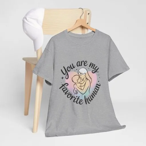 You Are My Favorite Human T-Shirt, Cute Mother and Child Shirt, Gift for Mom or Baby Shower, Mother's Day Gift - Image 10