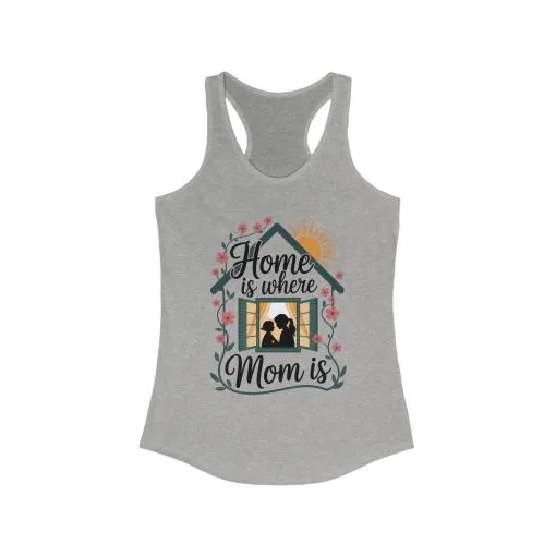 Home Is Where Mom Is Tank, Mother's Day Cotton Tank, Cute Family Gift for Mom, Sentimental Mom Gift, mother's day Gift - Image 5