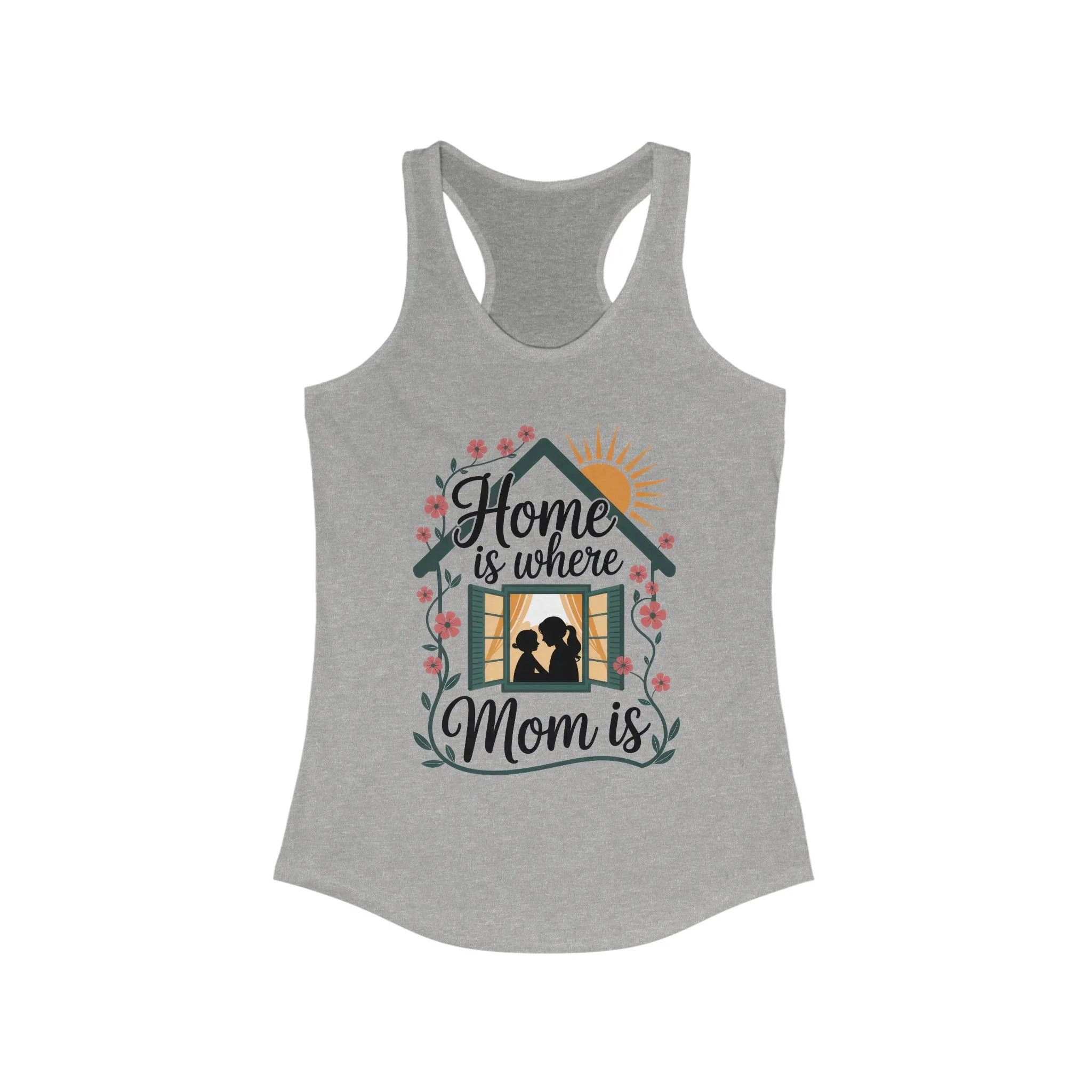 Home Is Where Mom Is Tank, Mother's Day Cotton Tank, Cute Family Gift for Mom, Sentimental Mom Gift, mother's day Gift - Image 5