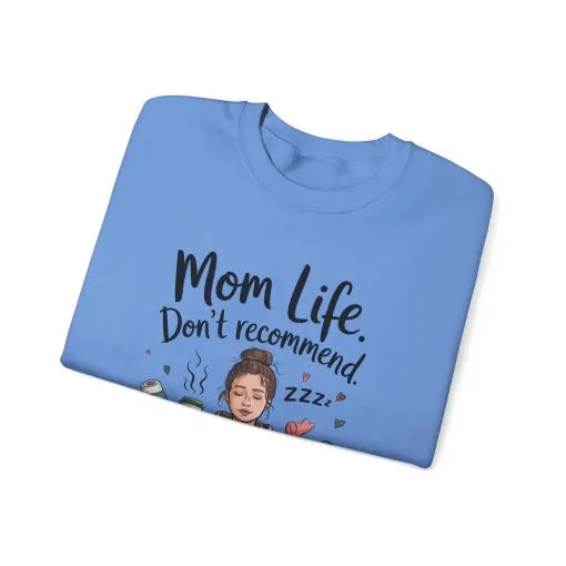 Mom Life Crewneck Sweatshirt, New Mom Gift, Cozy Everyday Wear, Funny Parent Apparel, Tired Mama Humor Tee - Image 22