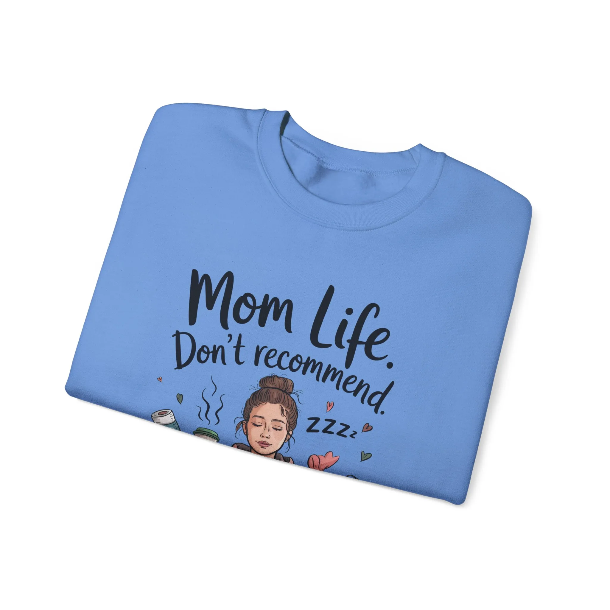 Mom Life Crewneck Sweatshirt, New Mom Gift, Cozy Everyday Wear, Funny Parent Apparel, Tired Mama Humor Tee - Image 22