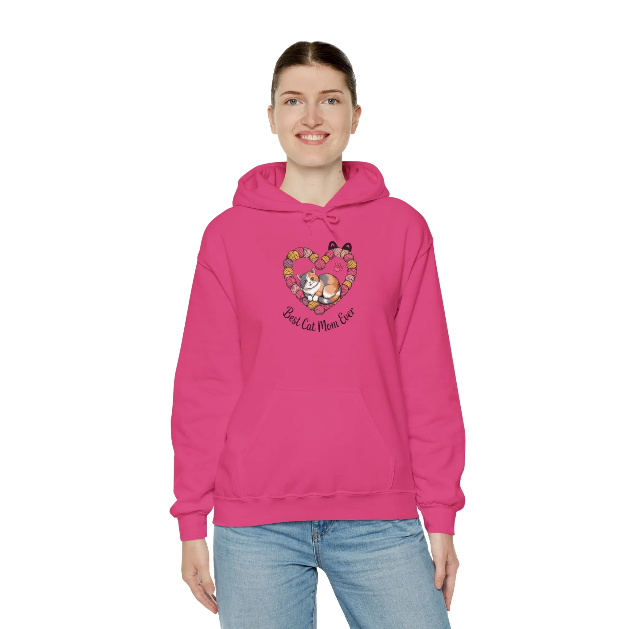 Best Cat Mom Ever Hoodie, Cozy Sweatshirt for Cat Lovers, Gift for Cat Moms, Feline Themed Apparel, Pet Lover Hoodie, Mother's Day Gift - Image 27