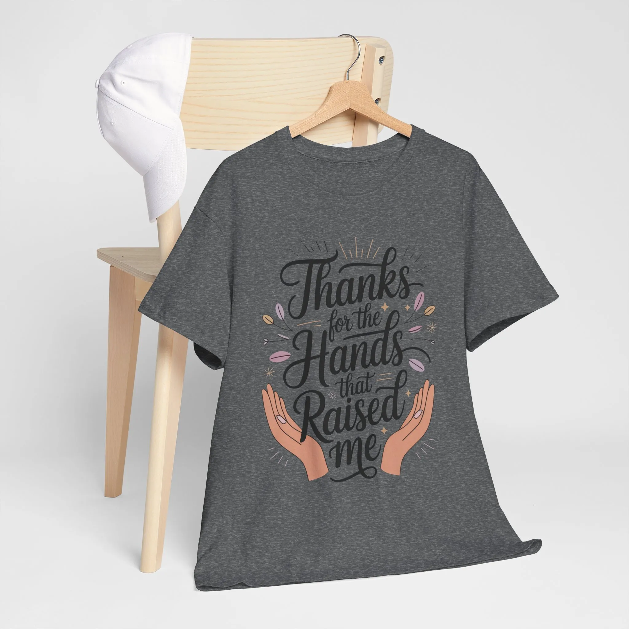 Thanks for the Hands That Raised Me Shirt, Heavy Cotton Tee, Mother's Day Gift, Appreciation Shirt for Mom, Thankful Hands Tee - Image 22