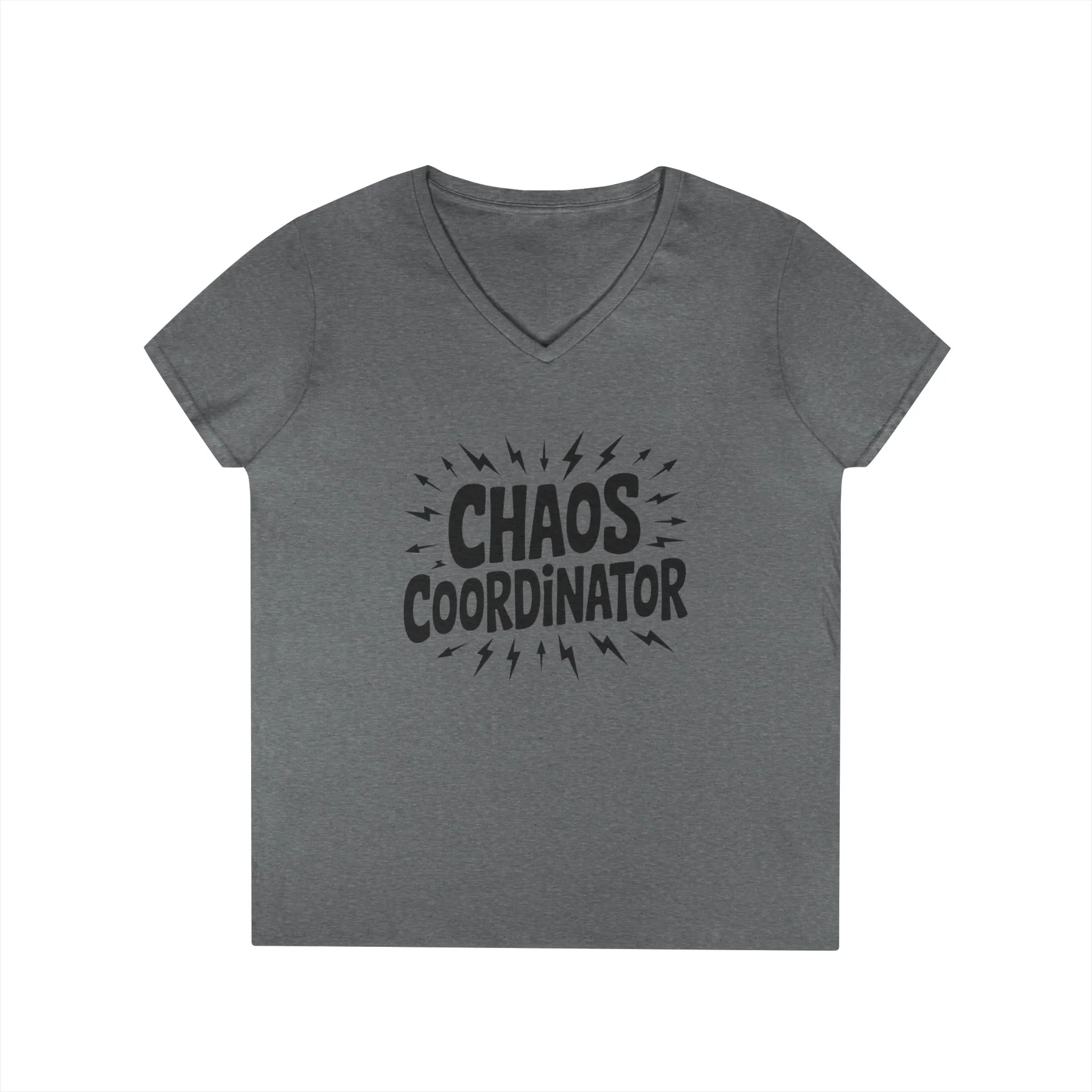 Chaos Coordinator Ladies' V-Neck T-Shirt, Funny Gift for Moms, Mother's Day Gift, Teacher Shirt, Casual Graphic Tee, Women's Gift Idea - Image 17