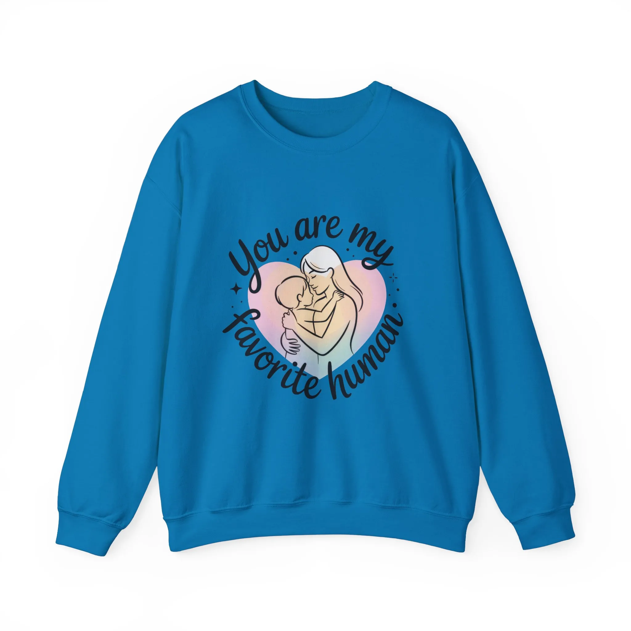 You Are My Favorite Human Mom Sweatshirt, Cute Pastel Heavy Blend Crewneck for Mothers Day, Cozy Gift for Moms, Mothers Day Gift - Image 19