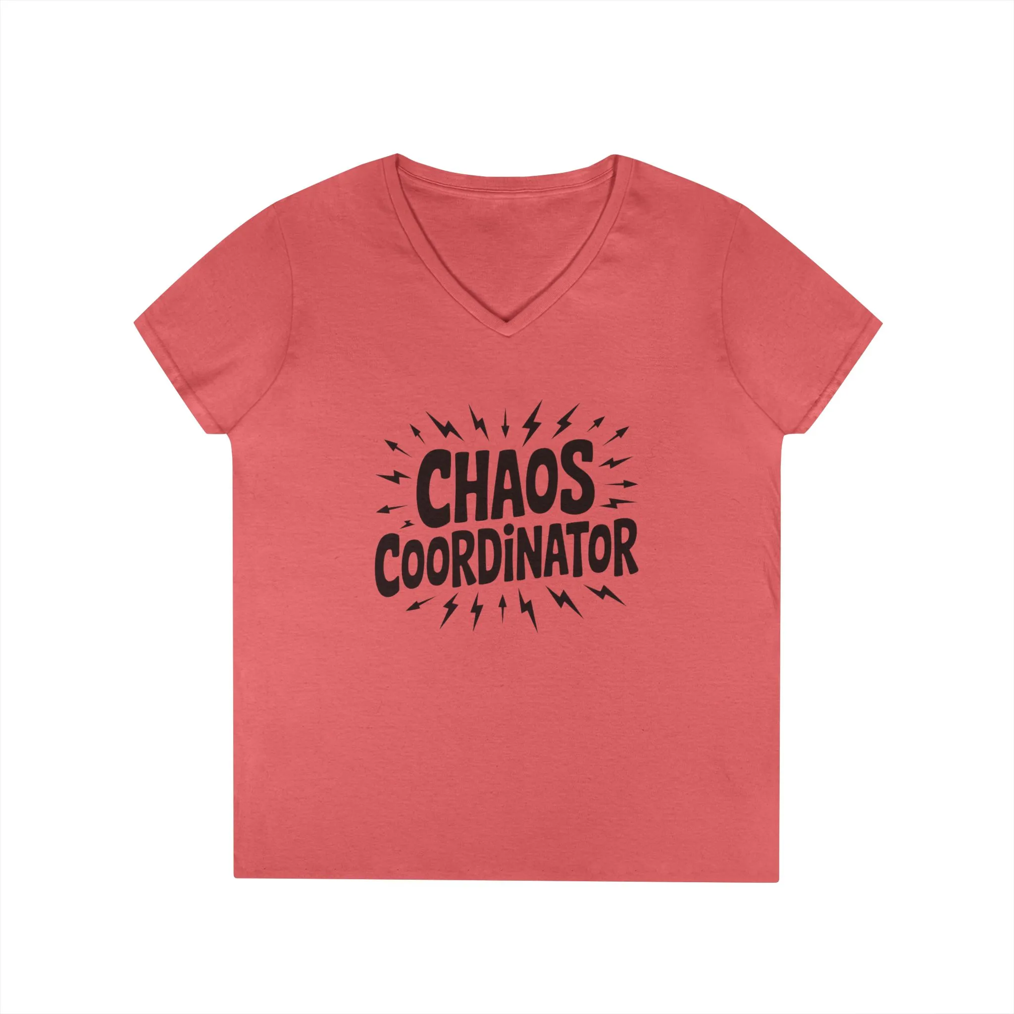 Chaos Coordinator Ladies' V-Neck T-Shirt, Funny Gift for Moms, Mother's Day Gift, Teacher Shirt, Casual Graphic Tee, Women's Gift Idea