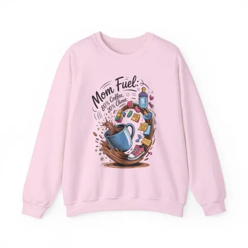 Mom Fuel Unisex Crewneck Sweatshirt, Perfect for Coffee Lovers, Gifts for Moms, Cozy Casual Wear, Funny Graphic Sweatshirt, Mother's Day - Image 28