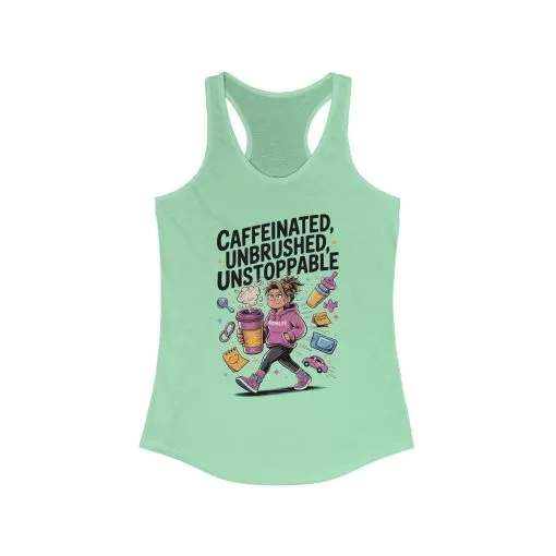 Caffeinated Mom Tank, Funny Mom Life Quote, Mother's Day Gift,New Mother Tired Mother Gift, Coffee Lover Gift, Coffee Addict Mom - Image 7