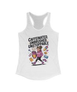 Caffeinated Mom Tank, Funny Mom Life Quote, Mother's Day Gift,New Mother Tired Mother Gift, Coffee Lover Gift, Coffee Addict Mom
