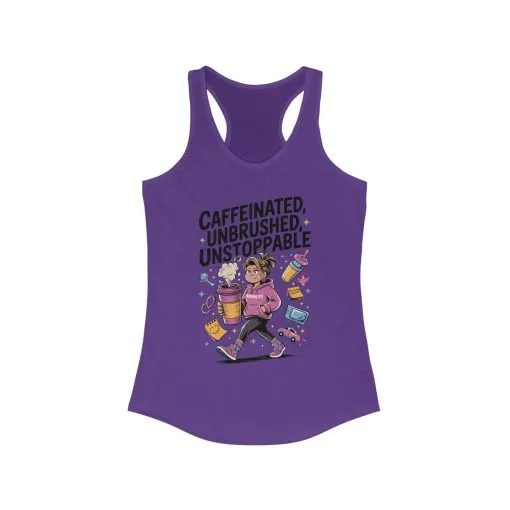 Caffeinated Mom Tank, Funny Mom Life Quote, Mother's Day Gift,New Mother Tired Mother Gift, Coffee Lover Gift, Coffee Addict Mom - Image 13