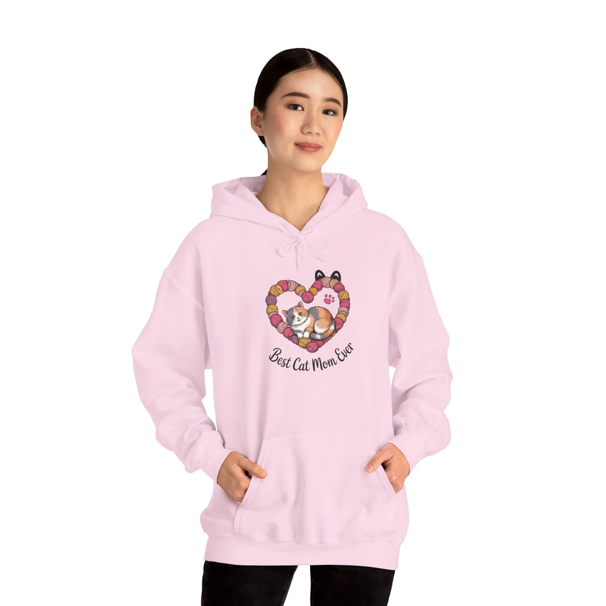 Best Cat Mom Ever Hoodie, Cozy Sweatshirt for Cat Lovers, Gift for Cat Moms, Feline Themed Apparel, Pet Lover Hoodie, Mother's Day Gift - Image 20