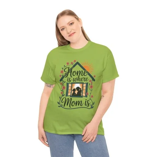 Home Is Where Mom Is T-Shirt, Mother's Day Cotton Tee, Cute Family Gift for Mom, Sentimental Mom Shirt for Her, mother's day Gift - Image 11