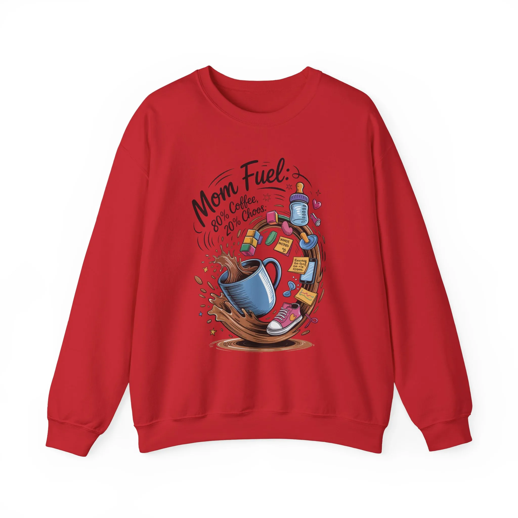 Mom Fuel Unisex Crewneck Sweatshirt, Perfect for Coffee Lovers, Gifts for Moms, Cozy Casual Wear, Funny Graphic Sweatshirt, Mother's Day - Image 48