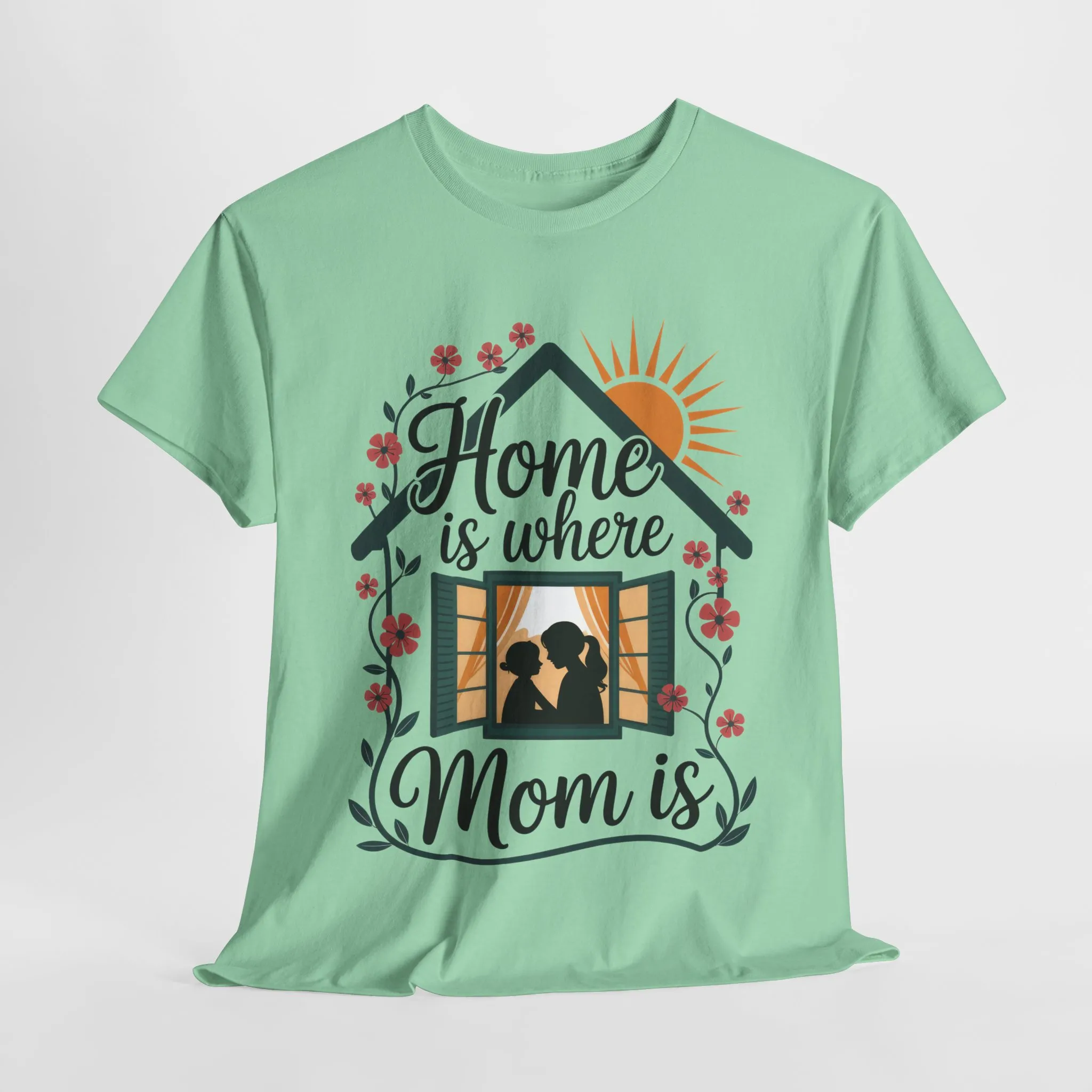 Home Is Where Mom Is T-Shirt, Mother's Day Cotton Tee, Cute Family Gift for Mom, Sentimental Mom Shirt for Her, mother's day Gift - Image 13