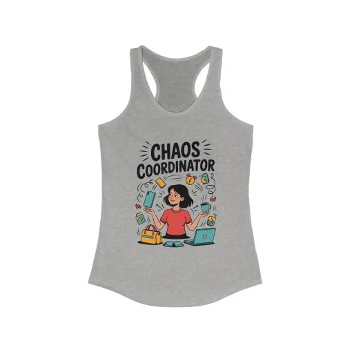 Chaos Coordinator Women's Tank, Funny Mom Life Graphic Top, Gift for Busy Moms, Multitasking Mom Gift, Mom Life Tank, Mother's Day Gift - Image 7