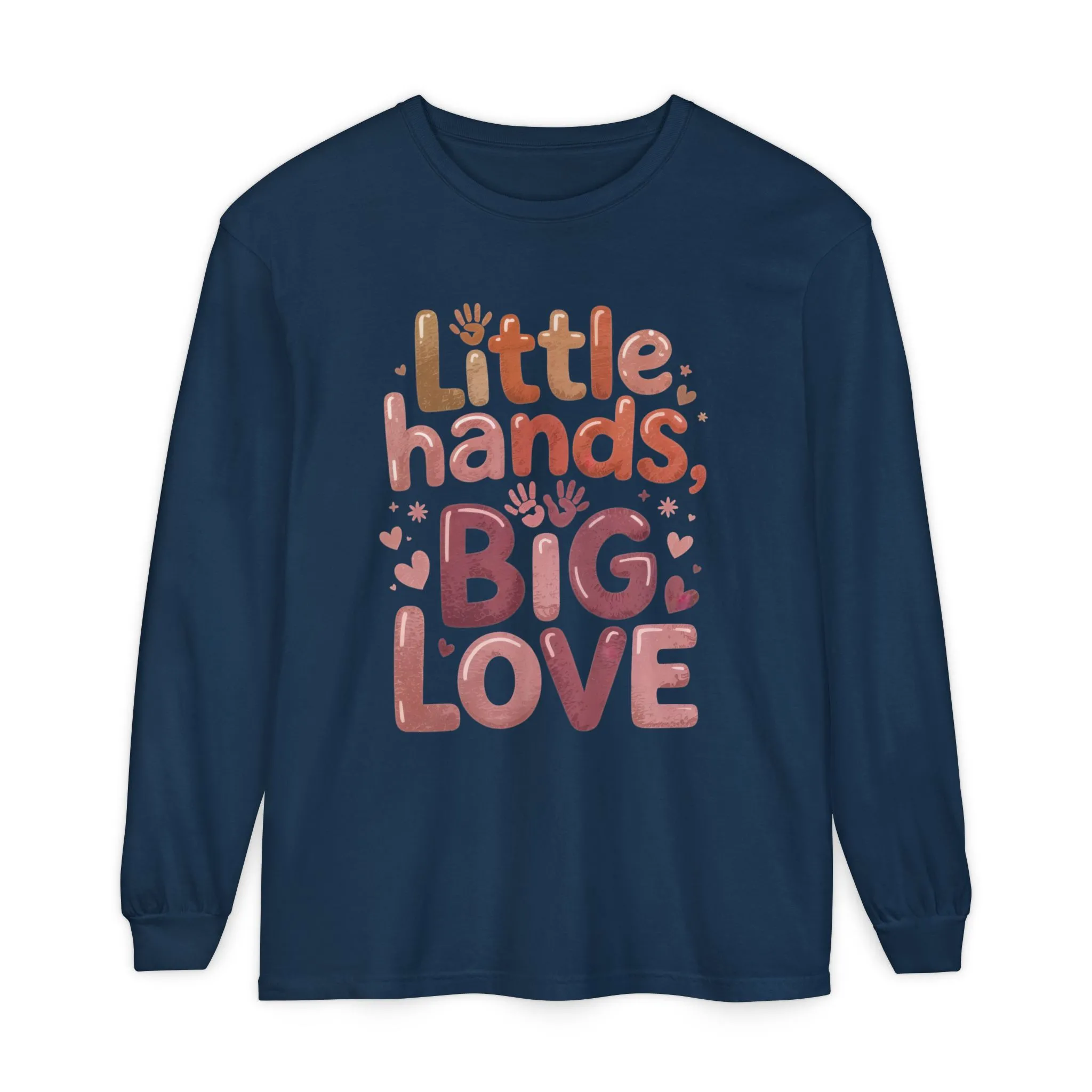 Little Hands, Big Love Long Sleeve T-Shirt, Perfect for Moms Gifts, Cute Mom Long Sleeve T-Shirt, Baby Showers Gift, mother's day Gift - Image 22