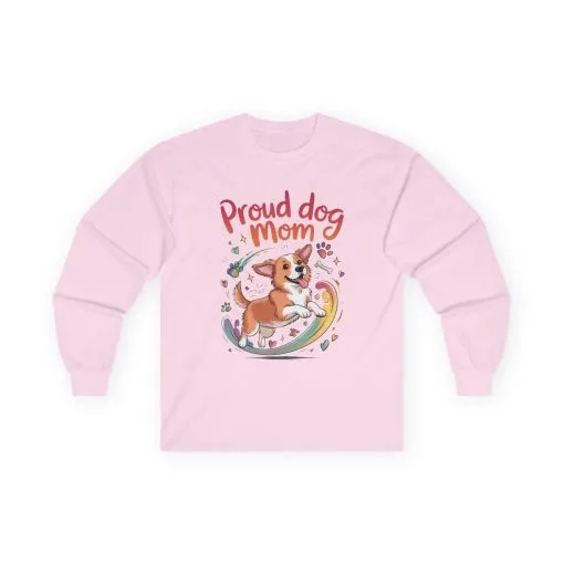 Proud Dog Mom Long Sleeve Tee, Cute Pet Lover Shirt, Gifts for Dog Owners, Mother's Day, Animal Lover Apparel, Dog Mom Apparel - Image 6