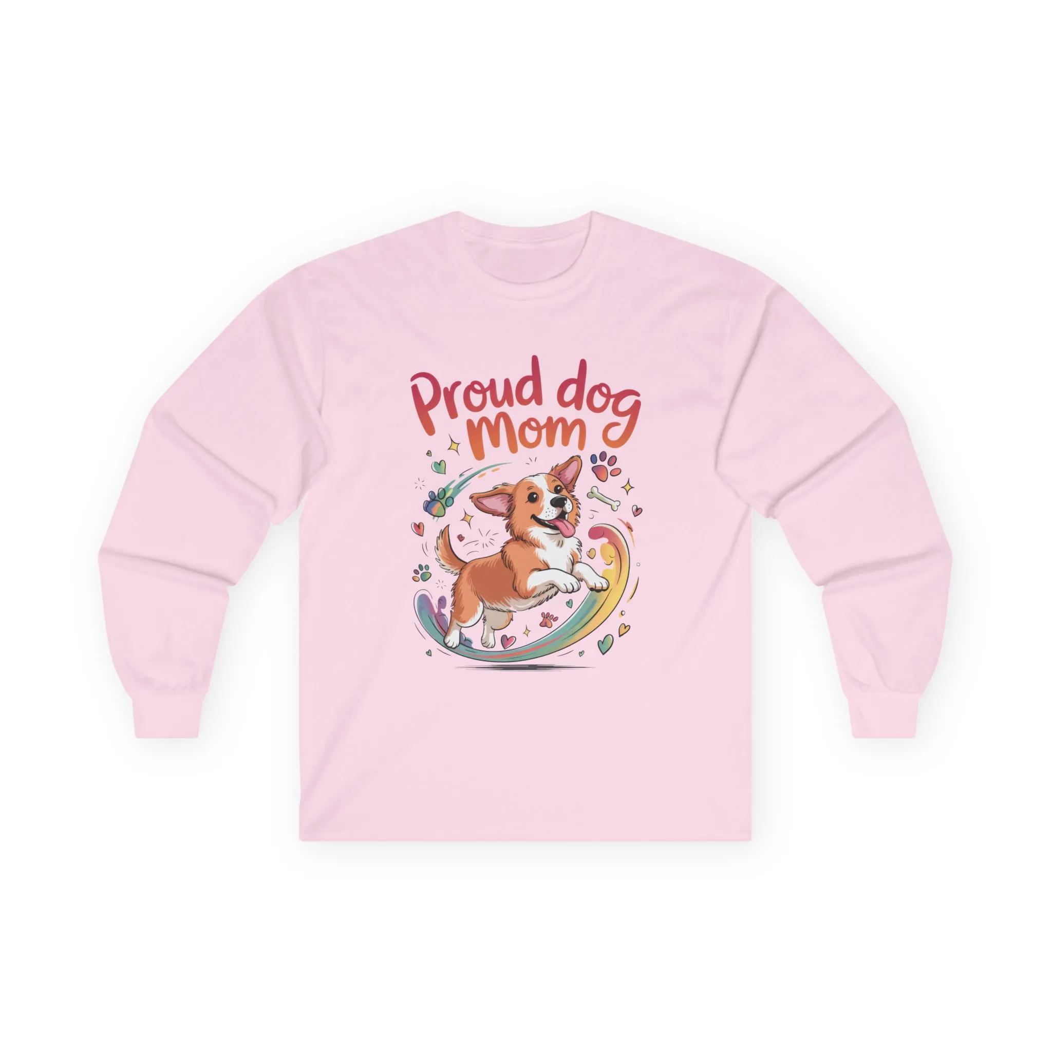 Proud Dog Mom Long Sleeve Tee, Cute Pet Lover Shirt, Gifts for Dog Owners, Mother's Day, Animal Lover Apparel, Dog Mom Apparel - Image 6
