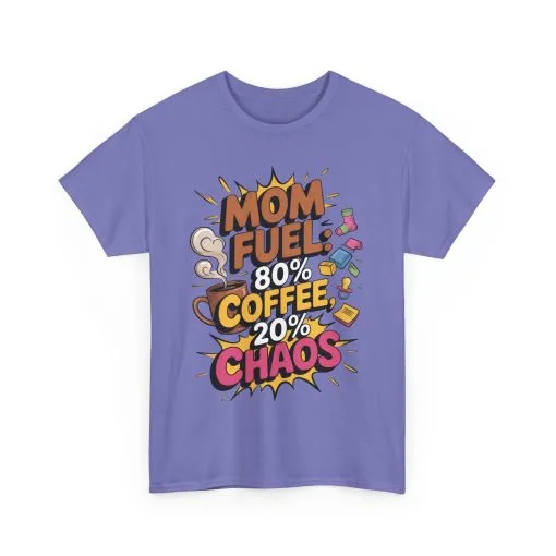 Funny Mom Fuel Coffee Tee, Gifts for Moms, Mother's Day Gift, Coffee Lover Shirt, T-Shirt for Coffee Loving Moms, Tired Mom Life Tee - Image 19