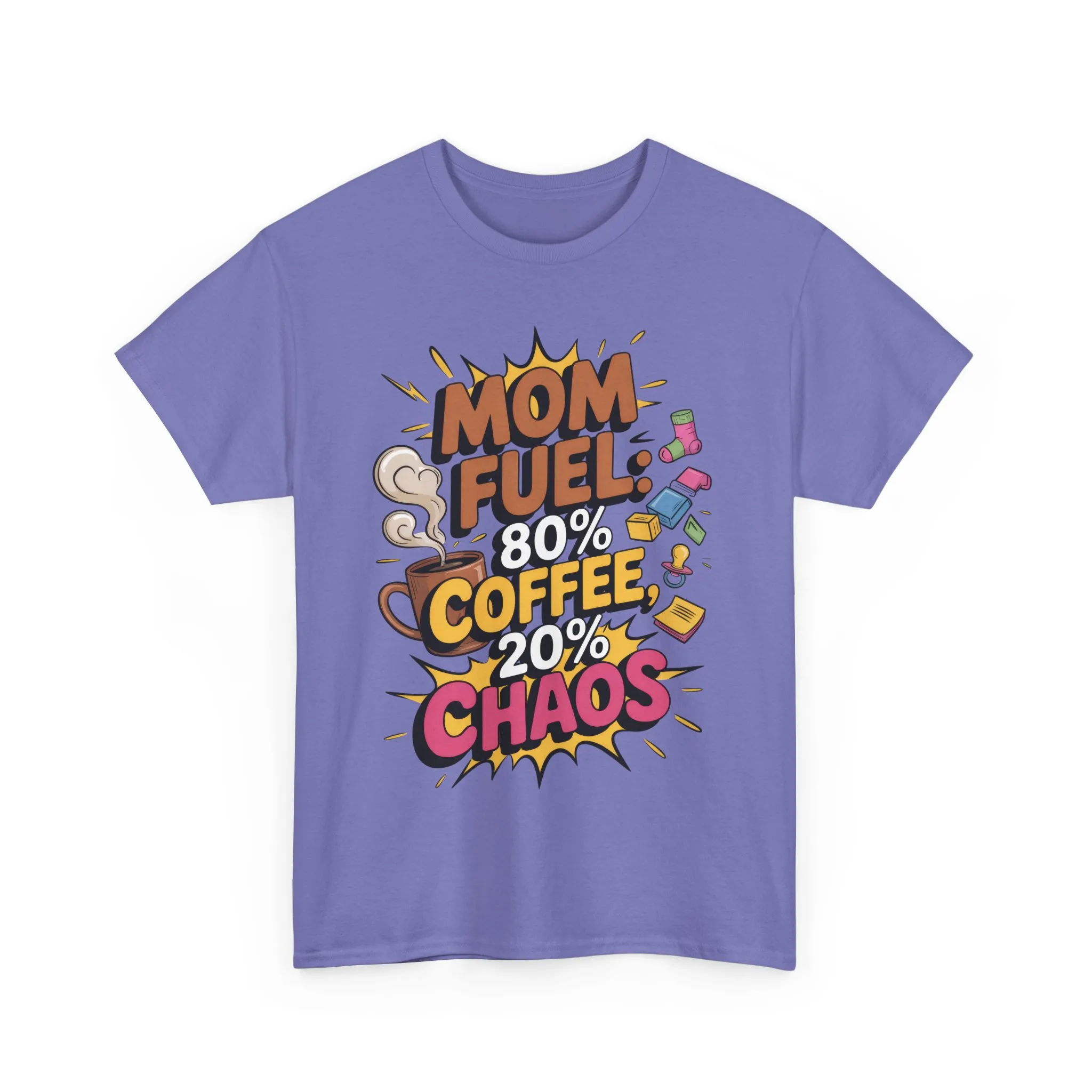 Funny Mom Fuel Coffee Tee, Gifts for Moms, Mother's Day Gift, Coffee Lover Shirt, T-Shirt for Coffee Loving Moms, Tired Mom Life Tee - Image 19