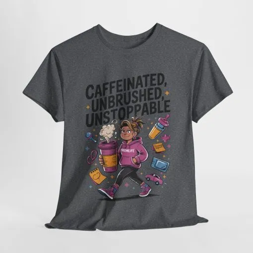 Funny Mom Life Graphic Shirt, Mother's Day Gift, Cotton Tee for Tired but Fierce Mothers, Coffee and Mom T-Shirt, mom life shirt - Image 34