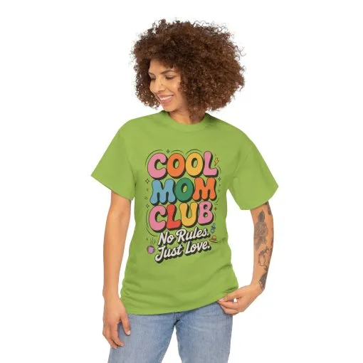 Cool Mom Club Tee, Fun Cotton T-Shirt for Moms, Mothers Day Gift, Parenting Humor Apparel, Fun Mom Shirt, No Rules Just Love Retro Style - Image 14