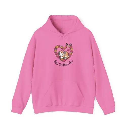 Best Cat Mom Ever Hoodie, Cozy Sweatshirt for Cat Lovers, Gift for Cat Moms, Feline Themed Apparel, Pet Lover Hoodie, Mother's Day Gift - Image 22